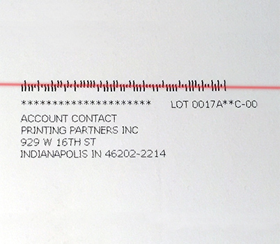intelligent mailing barcode