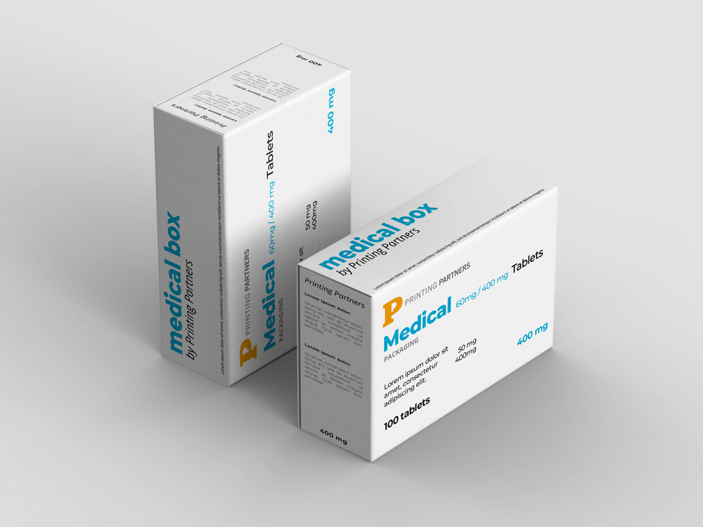 Custom Printed Boxes for Pharmaceutical or Vitamin boxes.