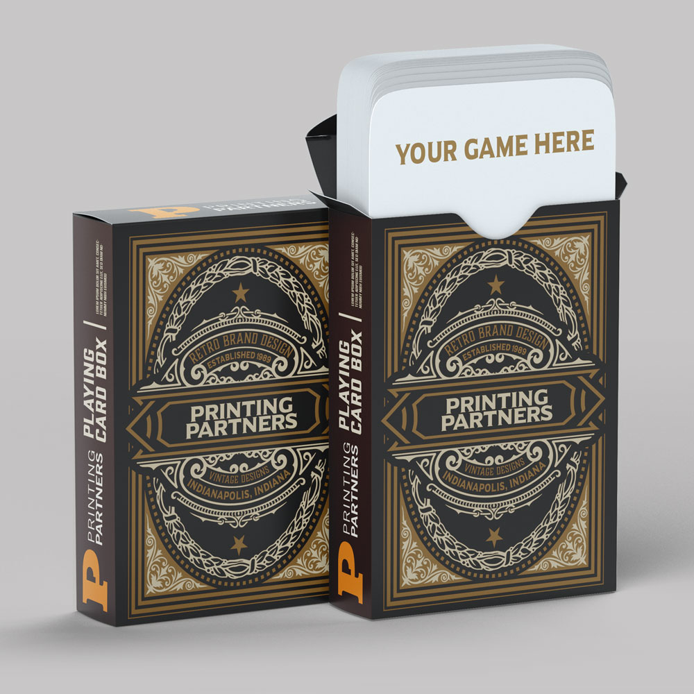 Personalised Playing Cards Box & Cards Engraved With a 