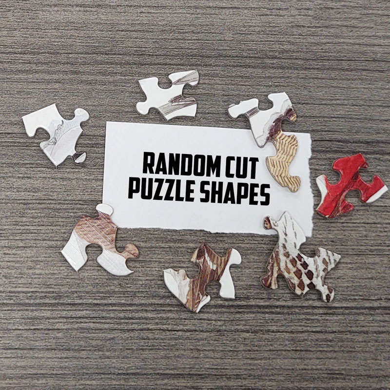 Random Cut Puzzle Piece Shapes for USA Manufacturer