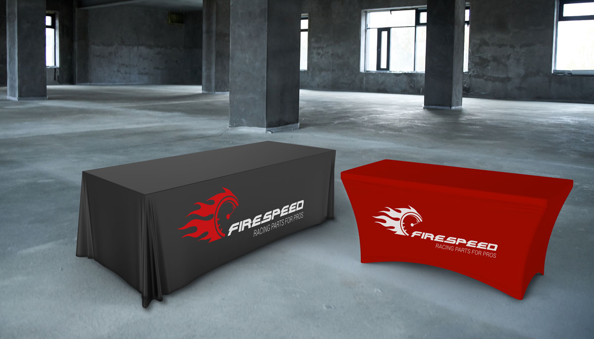Custom Printed Table Cloth or Promotional Table Throws