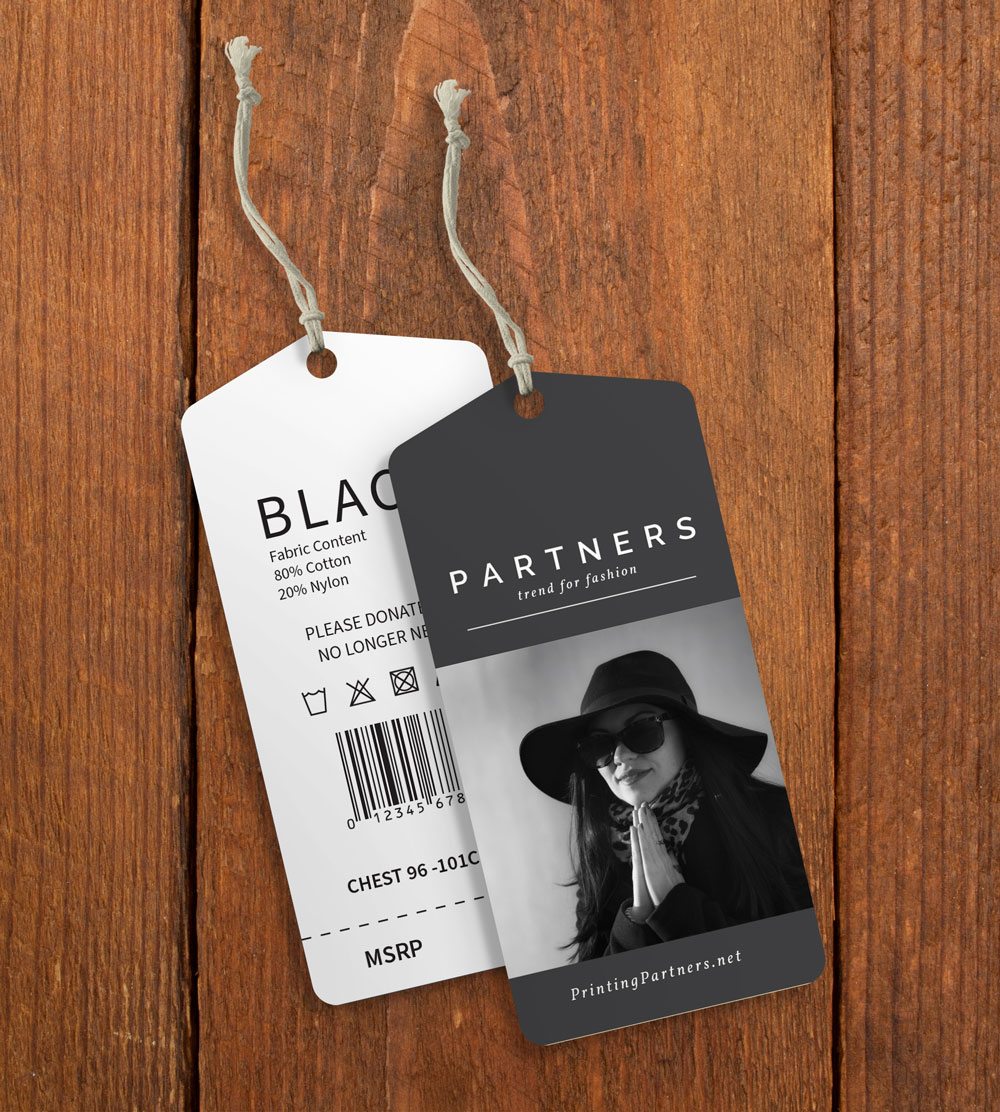 Custom Printed Elegant Clothing Label Tag • Printing Partners