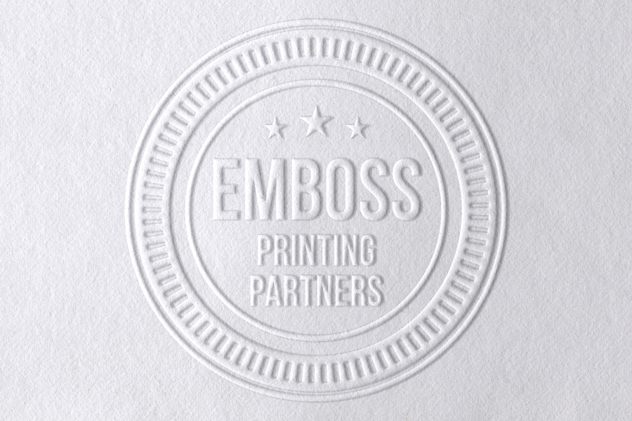 Blind Emboss Example. Printing in Indianapolis.