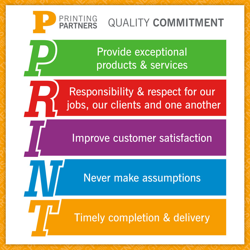 Printing Partners Quality Statement