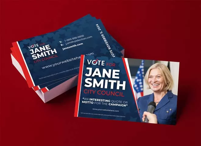 Custom Political Business Card