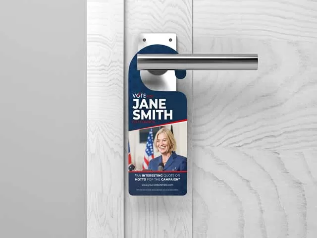 Political Campaign Advertising Door Hanger