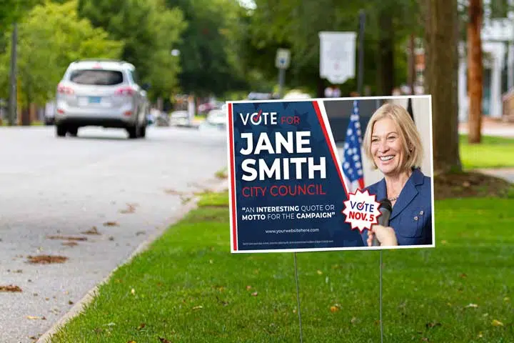 Political Yard Sign