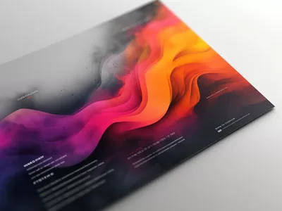 Colorful and visually captivating flyer printed by printing partners