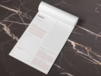 custom printed notepad for your company or organization