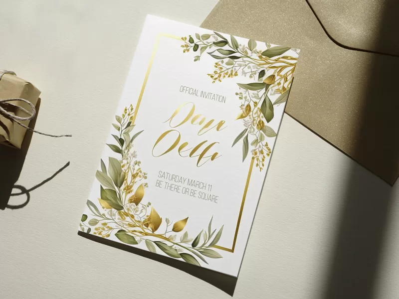 Foil Stamped Invitation Printing Services