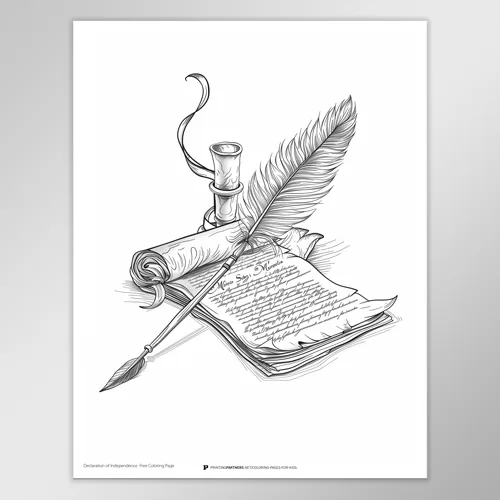 Declaration of Independence Coloring Page