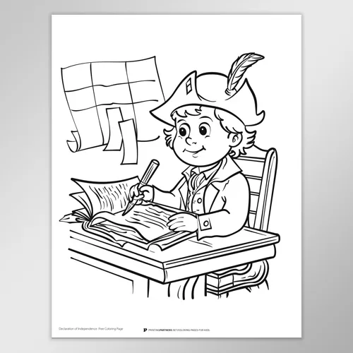 Declaration of Independence Coloring Page