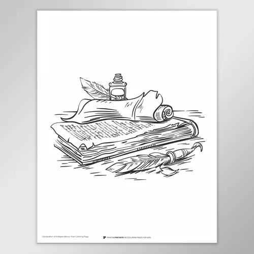 Declaration of Independence Coloring Page