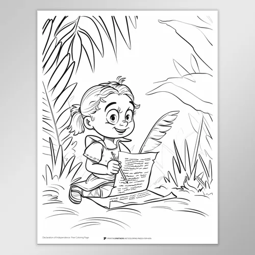 Declaration of Independence Coloring Page