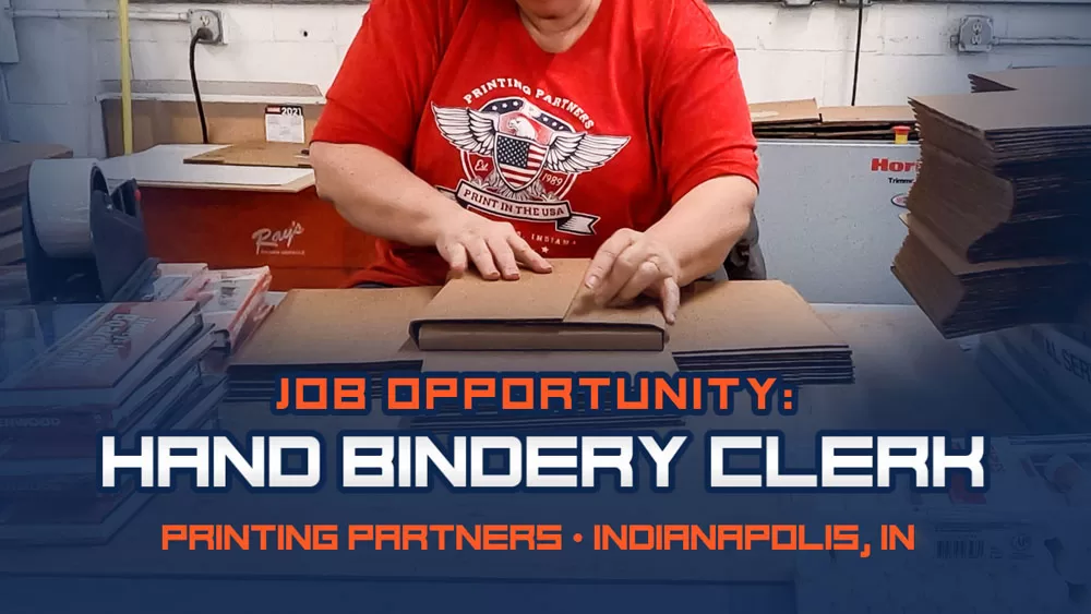 Indianapolis Jobs Hand Bindery Clerk