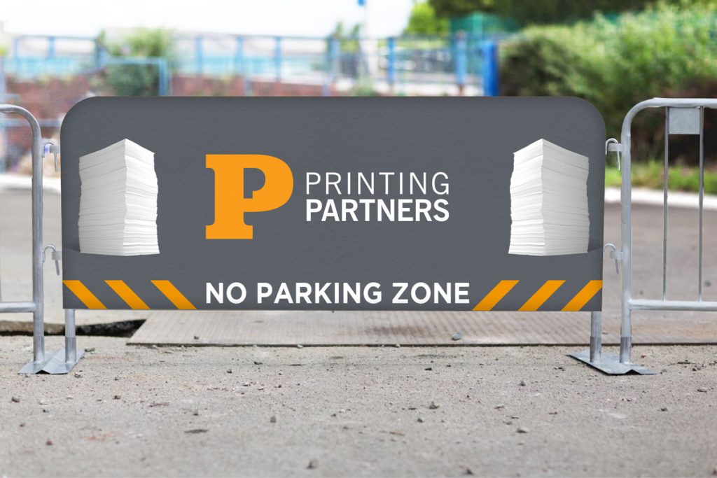 Custom Printed Vinyl Barricade Covers