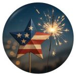 Fourth of July Coloring Pages Button