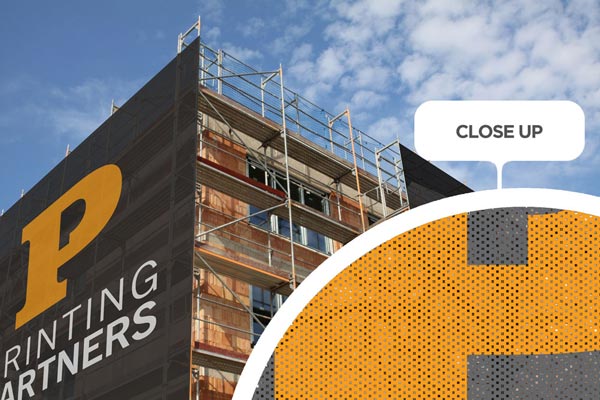 Large Mesh Building Banner