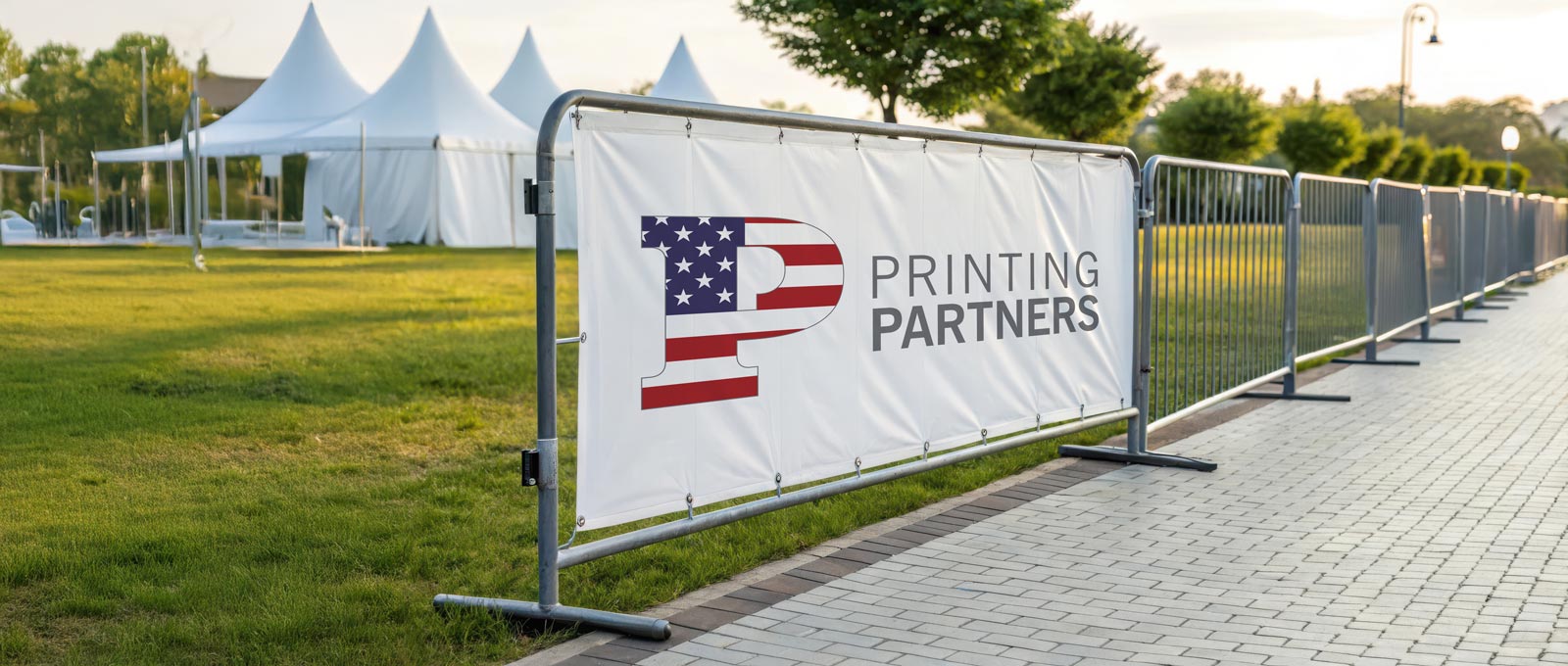 Printing Partners Barrier Cover Banner