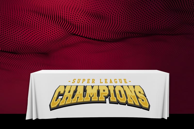 Tournament of Champions Table Cloth Custom Printed