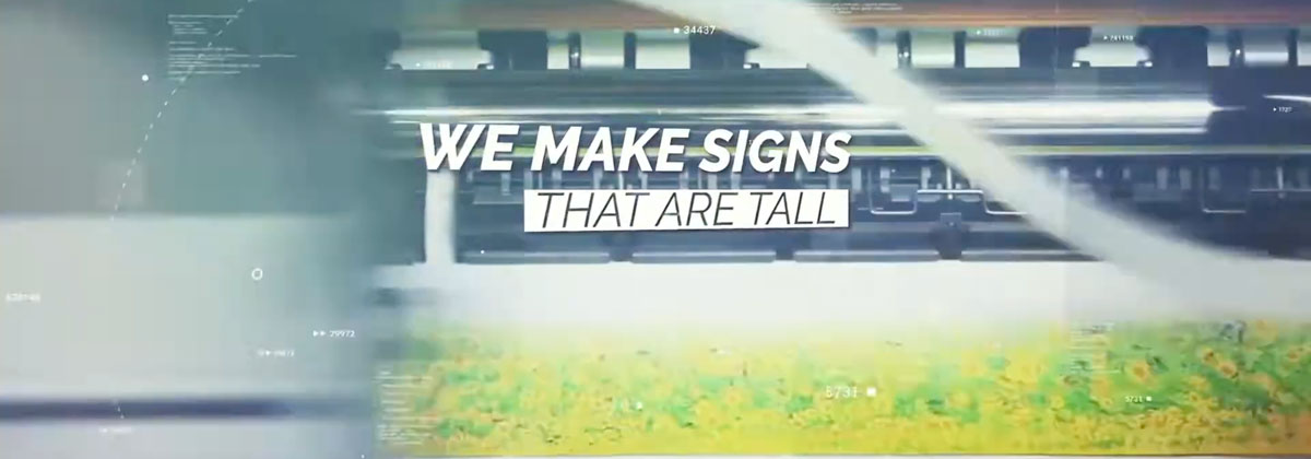 Youtube Thumbnail We Print Signs Are Tall