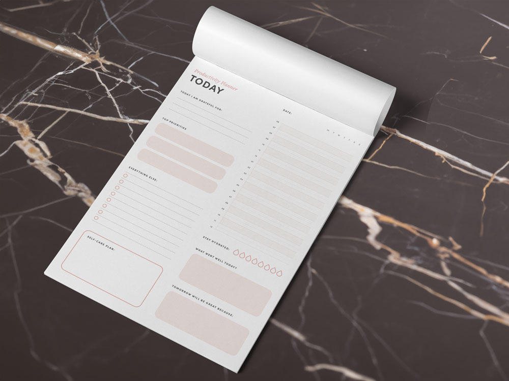 Custom Printed Notepads To Do LIst Creative Design