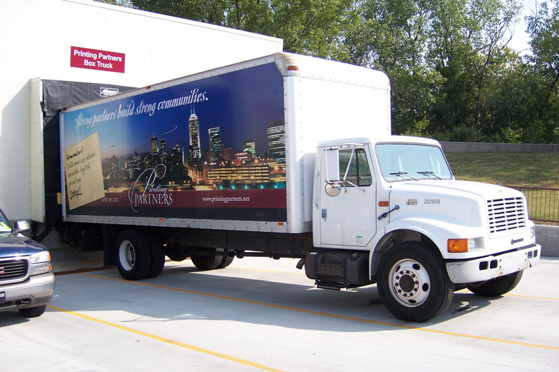 Circa 2006 Printing Partners History Box Truck