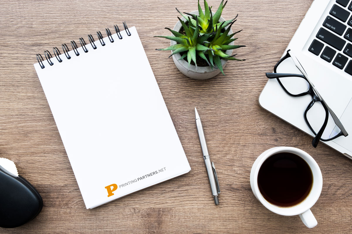 Branded business stationery and custom notepad printing in Indianapolis by Printing Partners